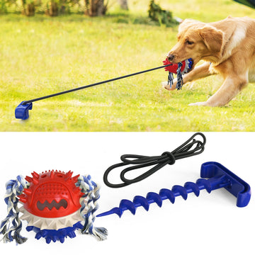 Tug N' Chew - Pet Rope Ball Outdoor Training Toy